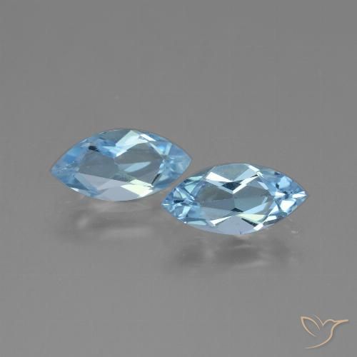 2.12ctw Natural Sky Blue Topaz, Marquise, VVS-VS