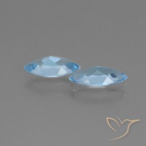 Topaz Gemstones in 10.2 x 5 mm Size for Sale, Topaz Stones in Sky Blue Color