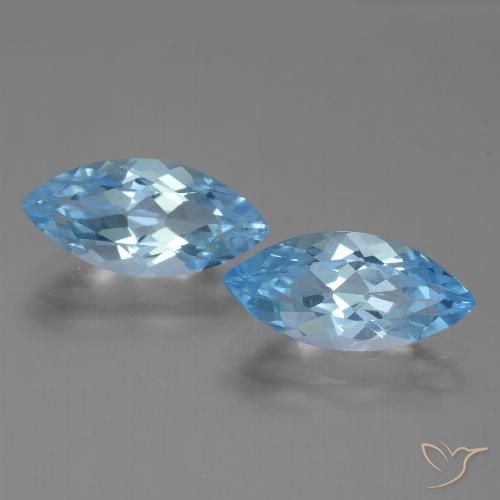 7.20ctw Natural Sky Blue Topaz, Marquise, VVS