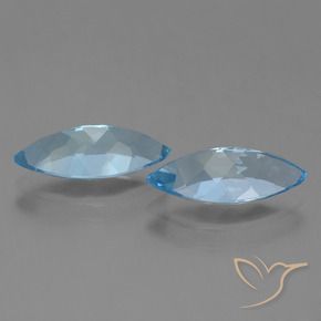 Topaz Gemstones in 15.1 x 7.1 mm Size for Sale, Topaz Stones in Sky Blue Color