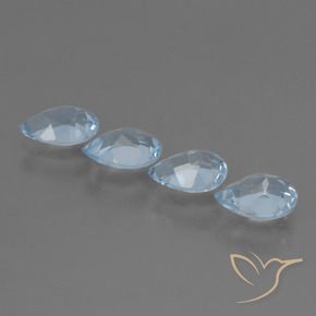 Topaz Gemstones in 7 x 5 mm (calibrated) Size for Sale, Topaz Stones in Sky Blue Color