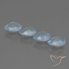 Topaz Gemstones in 7 x 5 mm (calibrated) Size for Sale, Topaz Stones in Sky Blue Color