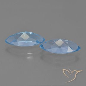 Topaz Gemstones in 15.2 x 6.9 mm Size for Sale, Topaz Stones in Swiss Blue Color