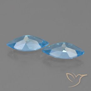 Topaz Gemstones in 14.8 x 7.1 mm Size for Sale, Topaz Stones in Swiss Blue Color