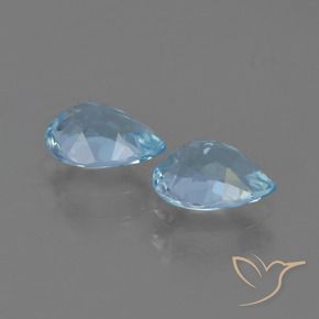 Topaz Gemstones in 7 x 5 mm (calibrated) Size for Sale, Topaz Stones in Sky Blue Color