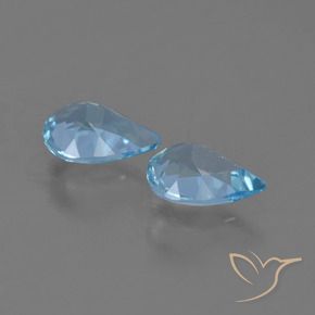 Topaz Gemstones in 7 x 5 mm (calibrated) Size for Sale, Topaz Stones in Sky Blue Color