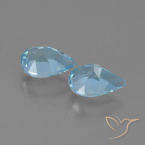 Topaz Gemstones in 7 x 5 mm (calibrated) Size for Sale, Topaz Stones in Sky Blue Color