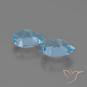 Topaz Gemstones in 7 x 5 mm (calibrated) Size for Sale, Topaz Stones in Sky Blue Color