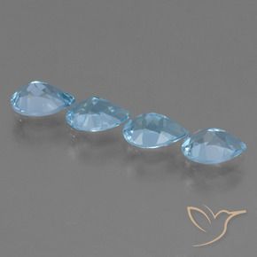 Topaz Gemstones in 7 x 5 mm (calibrated) Size for Sale, Topaz Stones in Sky Blue Color