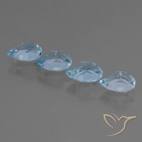 Topaz Gemstones in 7 x 5 mm (calibrated) Size for Sale, Topaz Stones in Sky Blue Color