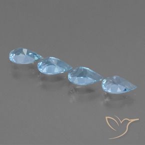 Topaz Gemstones in 7 x 5 mm (calibrated) Size for Sale, Topaz Stones in Sky Blue Color