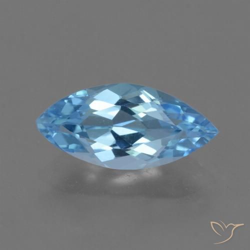 3.29ct Natural Swiss Blue Topaz, Marquise, VVS