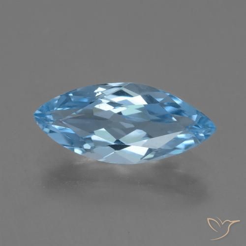 3.16ct Natural Sky Blue Topaz, Marquise, VVS