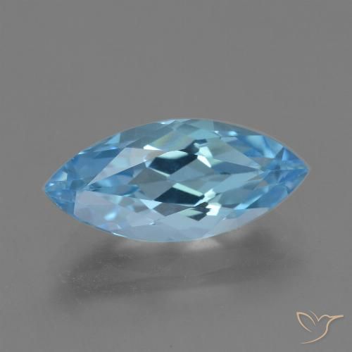 3.78ct Natural Sky Blue Topaz, Marquise, VVS