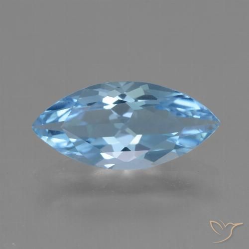 3.14ct Natural Swiss Blue Topaz, Marquise, VVS