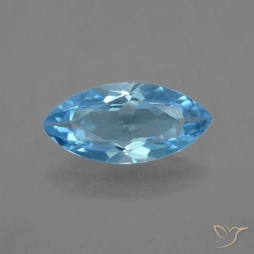3.31ct Natural Swiss Blue Topaz, Marquise, VS