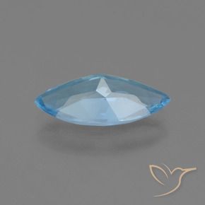 Topaz Gemstone in 15 x 7.2 mm Size for Sale, Topaz Stone in Swiss Blue Color