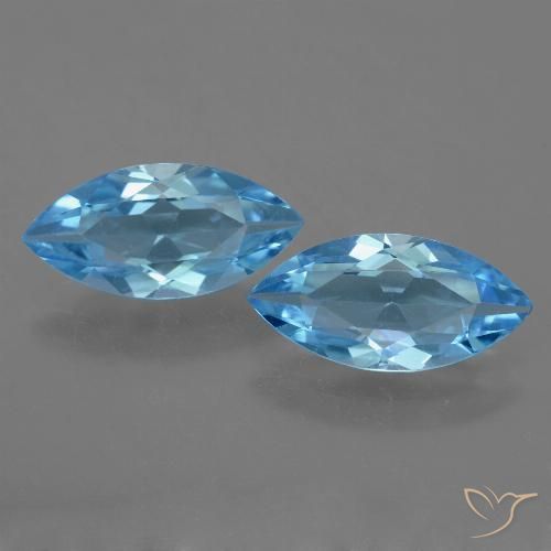6.72ctw Natural Swiss Blue Topaz, Marquise, VS