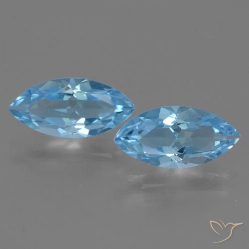 7.14ctw Natural Sky Blue Topaz, Marquise, VVS-VS