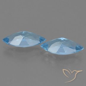 Topaz Gemstones in 14.8 x 7.2 mm Size for Sale, Topaz Stones in Sky Blue Color