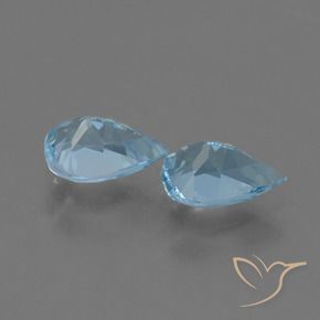 Topaz Gemstones in 7 x 5 mm (calibrated) Size for Sale, Topaz Stones in Swiss Blue Color