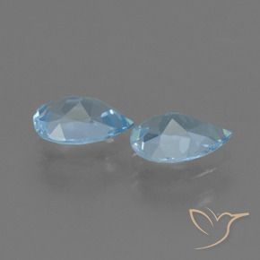 Topaz Gemstones in 7 x 5 mm (calibrated) Size for Sale, Topaz Stones in Swiss Blue Color