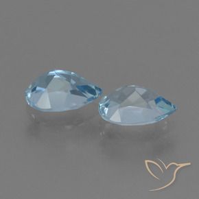 Topaz Gemstones in 7 x 5 mm (calibrated) Size for Sale, Topaz Stones in Swiss Blue Color