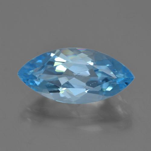 Swiss Blue Topaz Gem - 4.2ct Marquise Facet (ID: 454839)