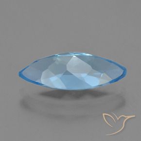 Topaz Gemstone in 15.1 x 7 mm Size for Sale, Topaz Stone in Swiss Blue Color