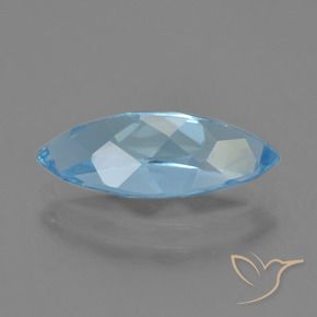 Topaz Gemstone in 15 x 7 mm Size for Sale, Topaz Stone in Swiss Blue Color