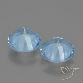 Topaz Gemstones in 8 mm (calibrated) Size for Sale, Topaz Stones in Sky Blue Color