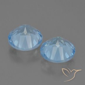 Topaz Gemstones in 8 mm (calibrated) Size for Sale, Topaz Stones in Sky Blue Color