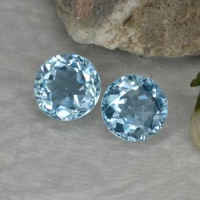Sky Blue Topaz Gem - 2.6ct Round Facet (ID: 454874)