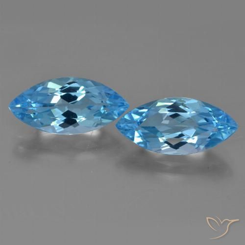 7.34ctw Natural Swiss Blue Topaz, Marquise, VVS