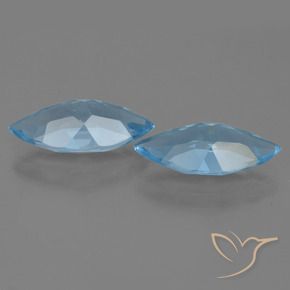 Topaz Gemstones in 14.9 x 7 mm Size for Sale, Topaz Stones in Sky Blue Color
