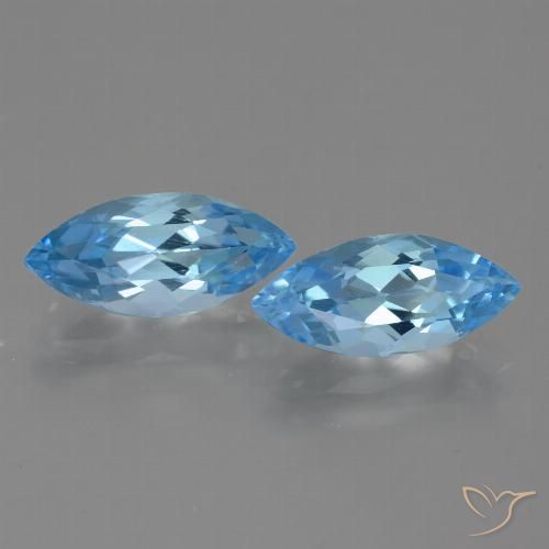7.34ctw Natural Sky Blue Topaz, Marquise, VVS-VS