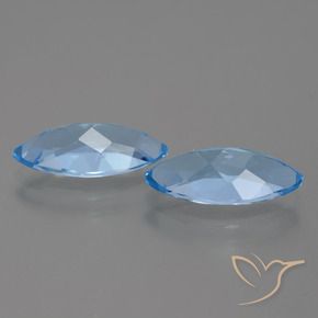 Topaz Gemstones in 15.1 x 7.2 mm Size for Sale, Topaz Stones in Sky Blue Color