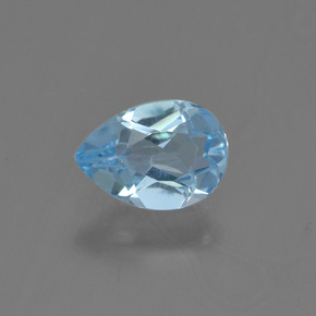 0.8ct Pear Facet Sky Blue Topaz Gem for sale 0.8ct Pear Facet Sky Blue Topaz Gem (ID: 454977)