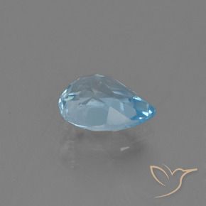 Topaz Gemstone in 7 x 5.2 mm Size for Sale, Topaz Stone in Sky Blue Color