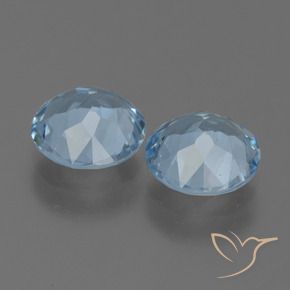 Topaz Gemstones in 8.5 mm (calibrated) Size for Sale, Topaz Stones in Sky Blue Color