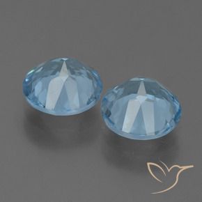 Topaz Gemstones in 8 mm (calibrated) Size for Sale, Topaz Stones in Swiss Blue Color