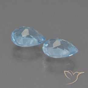 Topaz Gemstones in 7.1 x 5.2 mm Size for Sale, Topaz Stones in Swiss Blue Color