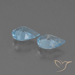 Topaz Gemstones in 7 x 5 mm (calibrated) Size for Sale, Topaz Stones in Swiss Blue Color