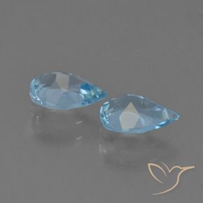 Topaz Gemstones in 7 x 5 mm (calibrated) Size for Sale, Topaz Stones in Swiss Blue Color