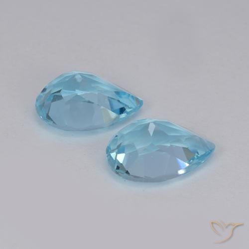 Topaz Gemstones in 7 x 5 mm (calibrated) Size for Sale, Topaz Stones in Sky Blue Color