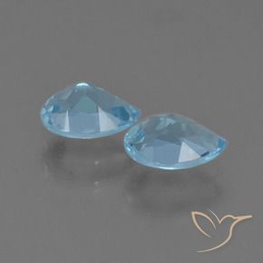 Topaz Gemstones in 7 x 5 mm (calibrated) Size for Sale, Topaz Stones in Swiss Blue Color