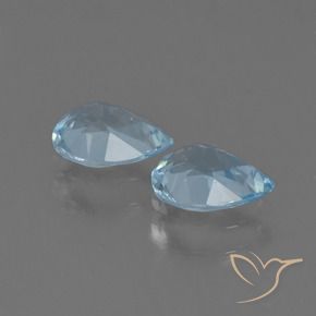 Topaz Gemstones in 7 x 5 mm (calibrated) Size for Sale, Topaz Stones in Swiss Blue Color