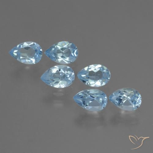 3.27ctw Natural Swiss Blue Topaz, Pear Shape, VS