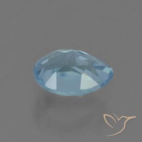 Topaz Gemstone in 7.1 x 5.2 mm Size for Sale, Topaz Stone in Swiss Blue Color