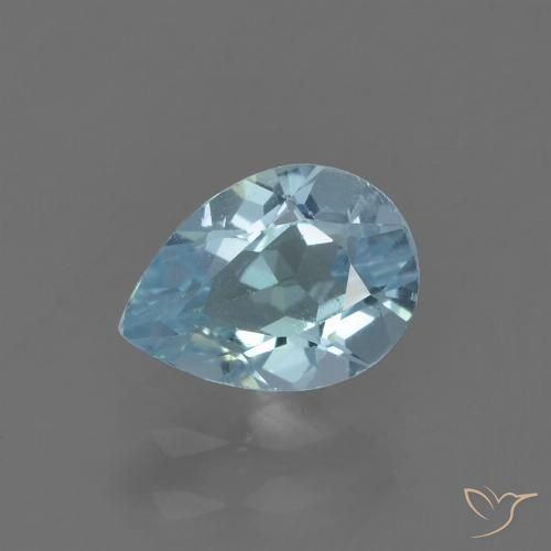 0.94ct Natural Sky Blue Topaz, Pear Shape, VS